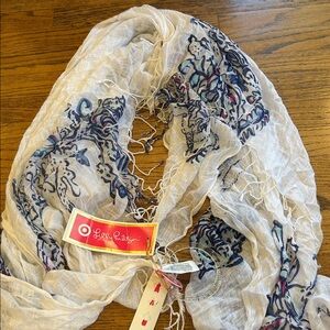 Lily Pulitzer White and Blue Scarf